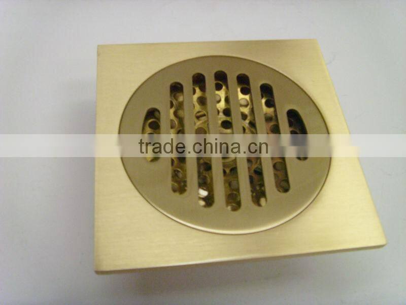 Purified Brass Floor Drain with brass nut T004