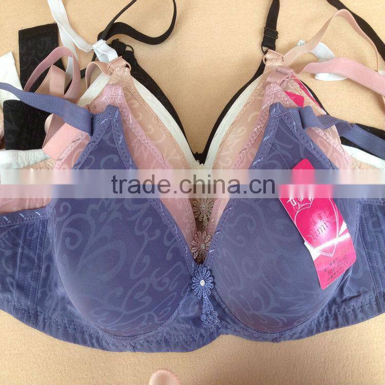 0.93USD USD 36-42C Cup High Quality Adjustable Fashional Ladies Sexy Bra Without Rim Inside, Push Up Bra (gdwx177)