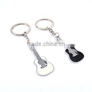 Hot Selling Promotional Guita Custom Logo Metal Keychain/alloy keychain