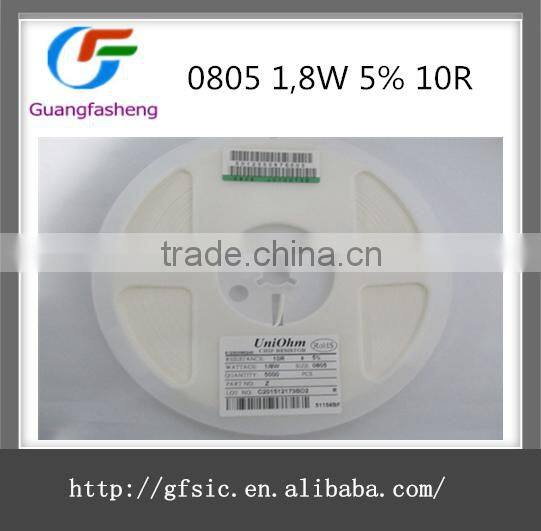 Resistor 0805 1,8W 5% 10R