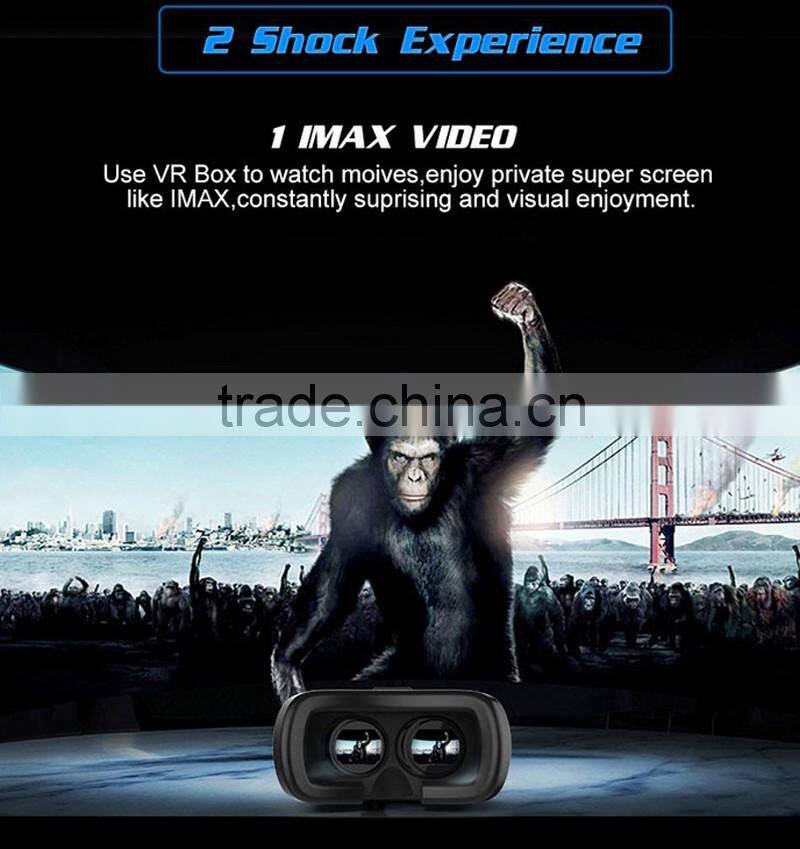 2016 Factory price Virtual Reality 3D vr box glasses for phone google cardboard vr glasses