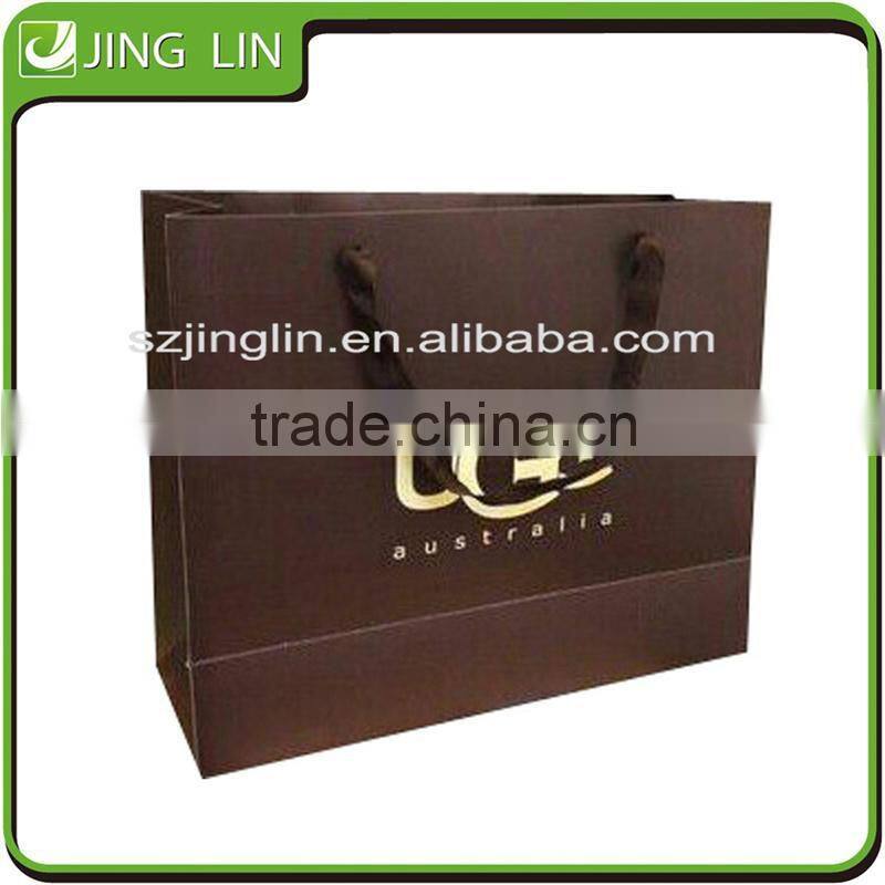 promotional paper shopping bag with logo print manufacturers