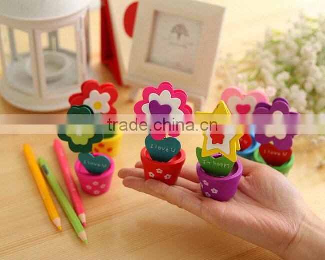 Wooden flower pot decoration items table card holder