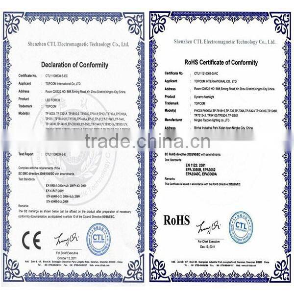 Hote Sales Animal Shape Torch Hand Crank Torch Light