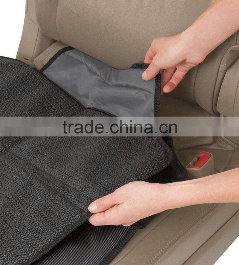 the best selling Child Car Seat Protector Easy Clean Auto Seat Storage Pocket with Black