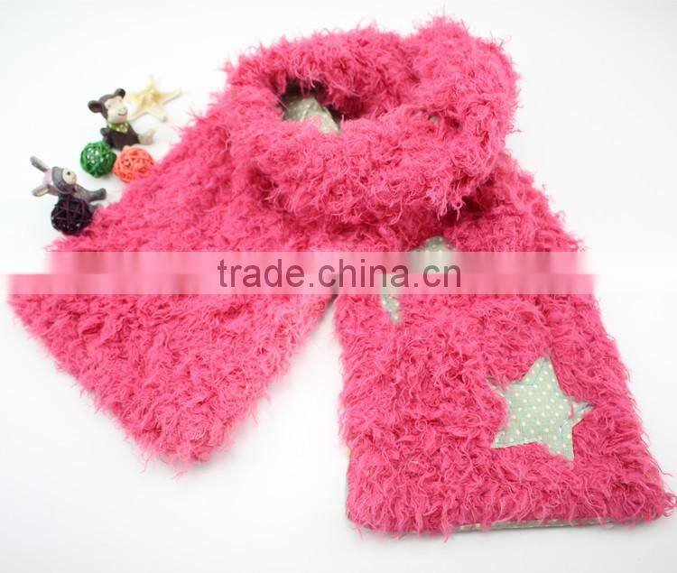 2015 Autumn Winter Newest Cotton and CamoFleece Moon Star Pattern Boys Girls Fashion Baby Scarf