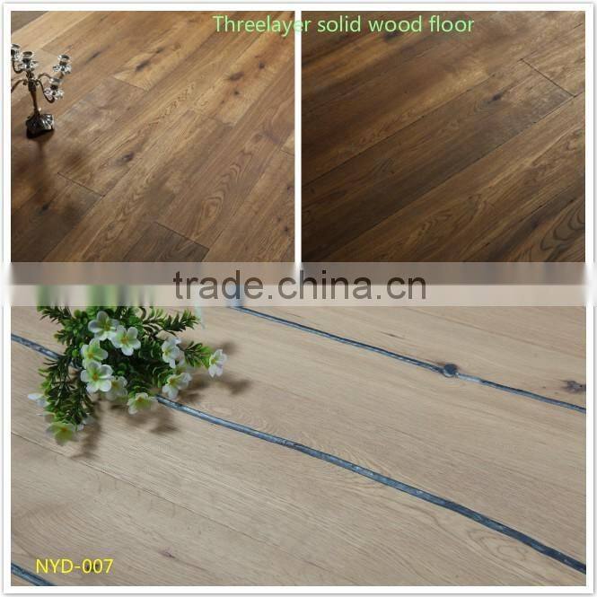 Three layer solid wood flooring ENGINEERED OAK WOOD
