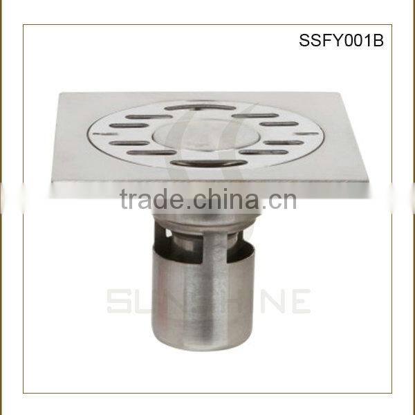 SSFY001B Bathroom and toilet square stainless steel drainage