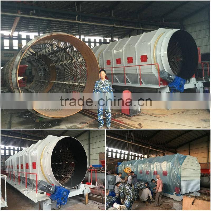 2016 Top Selling MSW Waste Recycling Sorting Rotary Drum Screen Machine