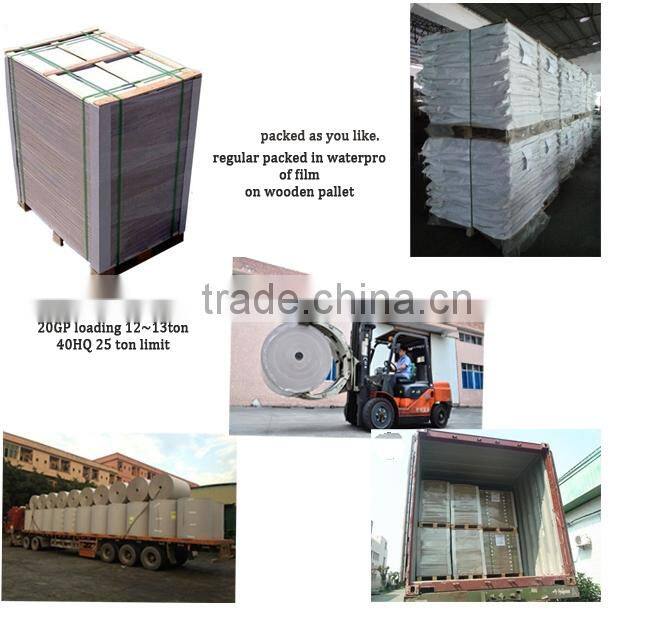Hot sale wood pulp coated duplex board with grey back