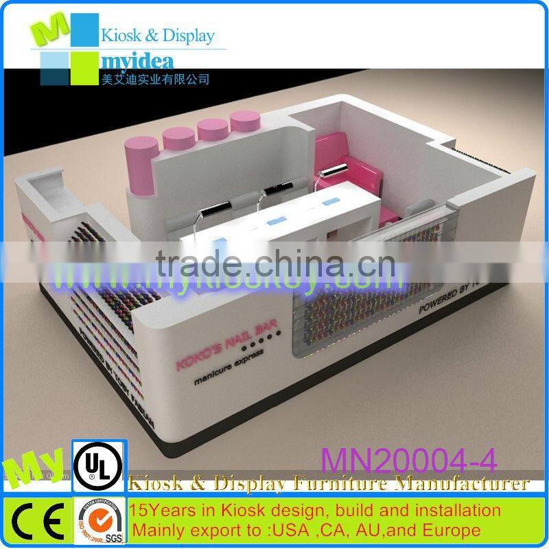Manicure and pedicure factory directly selling nail bar kiosk for manicure