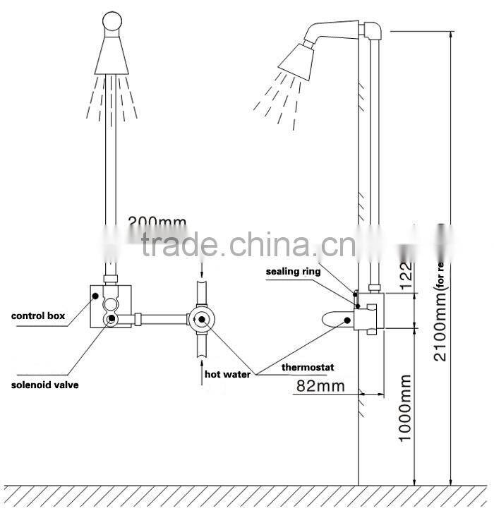 Automatic Sensor Thermostastic Shower