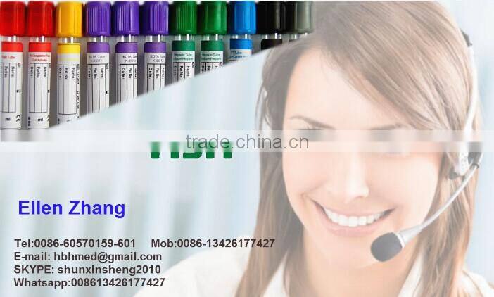 Glass/PET westergren esr blood tube