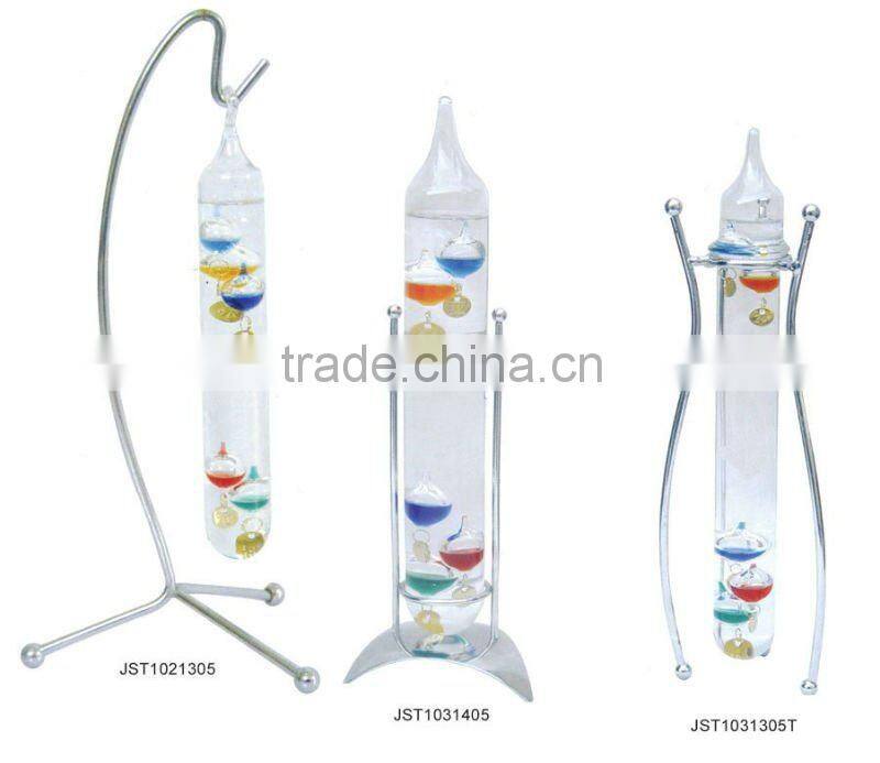 Simple Metal Stand Decoration Galileo Thermometer
