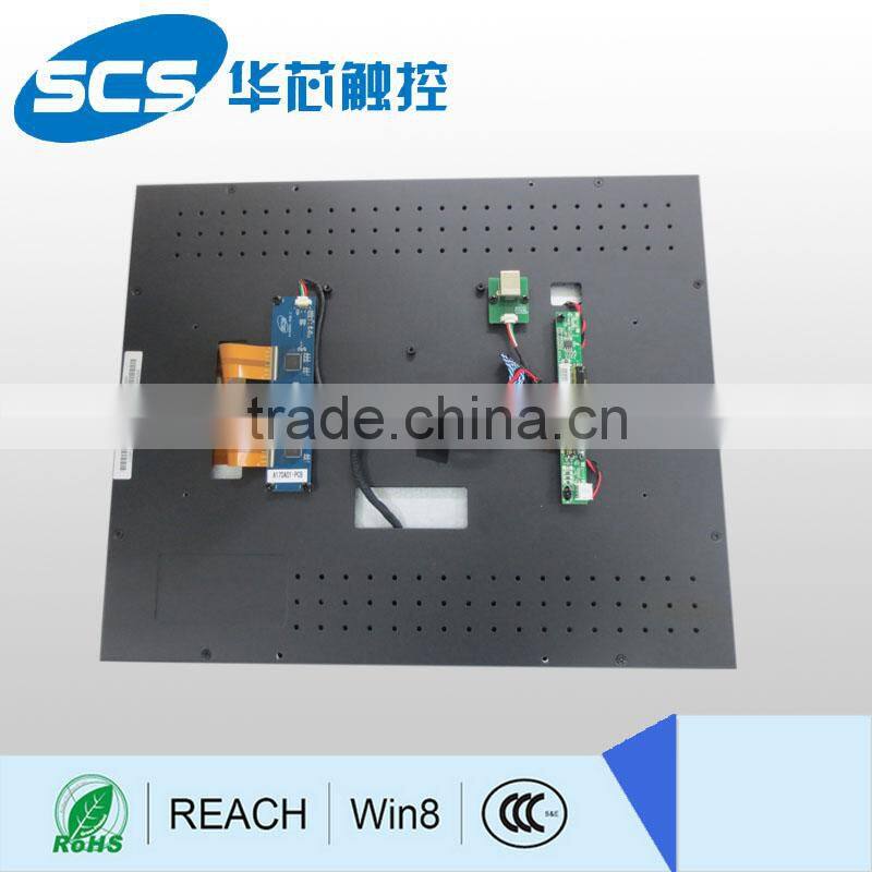 17 inch flatness design interactive display with wide viewing angles