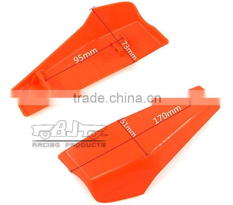 BJ-RSC-KT001 Orange Plastic Motorcycle Radiator Side Cover Fit KTM DUKE 390