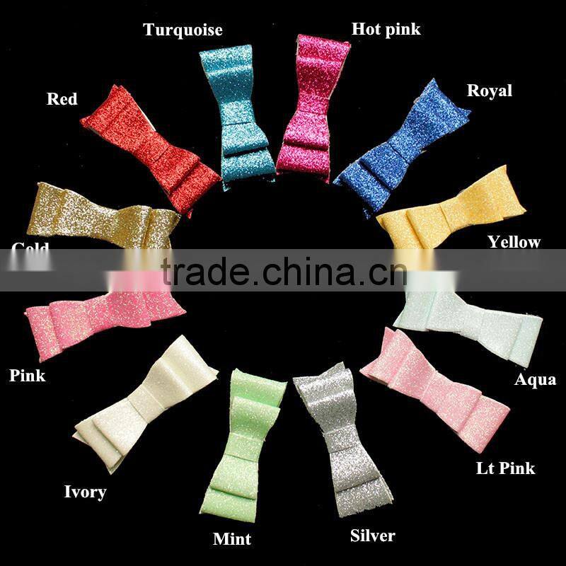 Newest Handmade Glitter Sequin Hair Bow - High Quality Fabric Bow Accessory