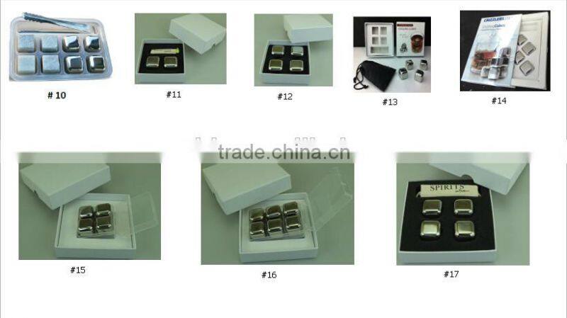Best gift for boyfriend ! Perfect Stones for Wine ! Whisky Stones Set 304 Stainless Steel Ice Cubes