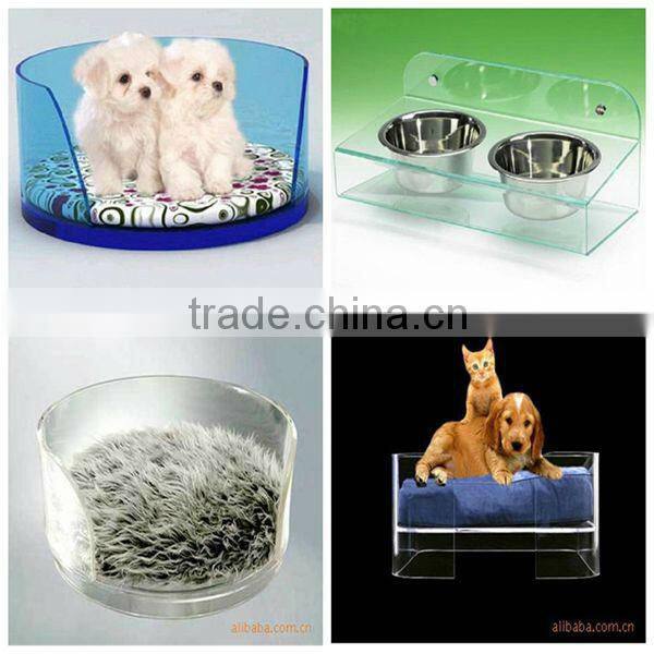 factory directly sale customized transparent acrylic dog bowl