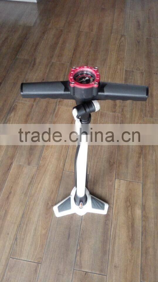 2016 New Design Large Floor Tyre Pump with Guage Cycle Hand Foot Pump