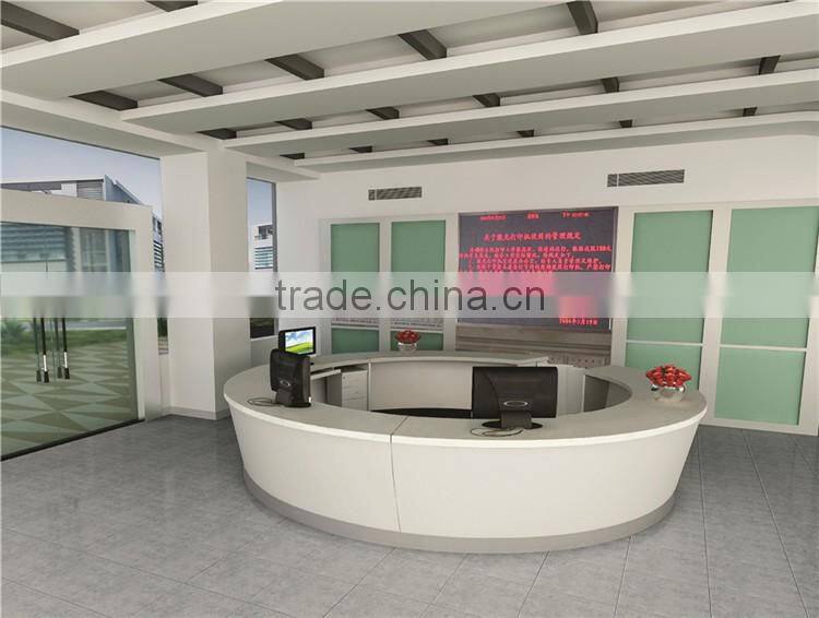 Circular design office furniture front desk