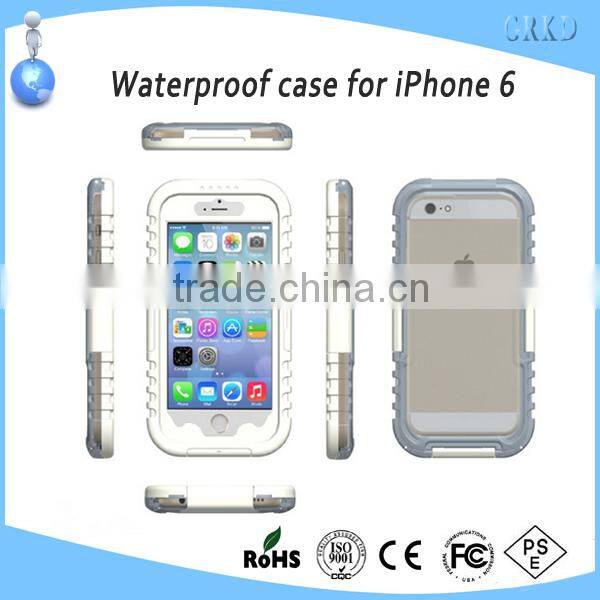 2014 hot selling waterproof cell phone case for iphone 6