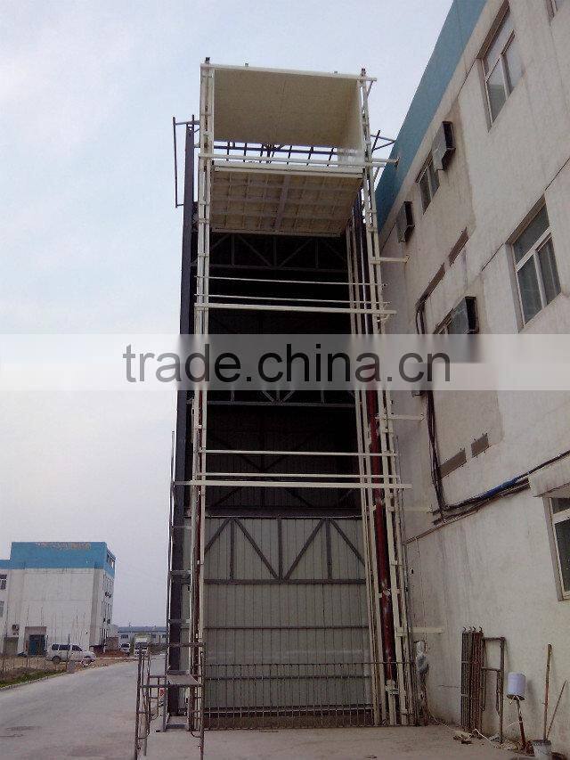 Warehouse crane Guide rail hydraulic lift platform