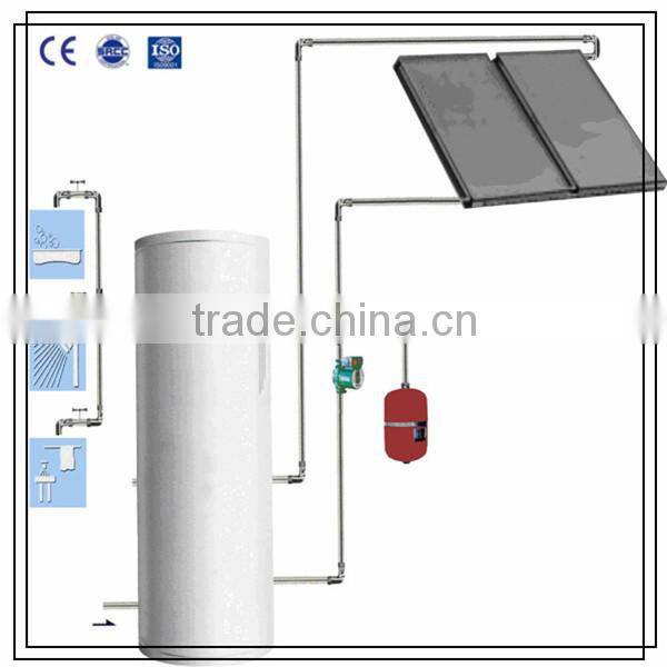Flat panel split pressurized balcony solar hot water systems