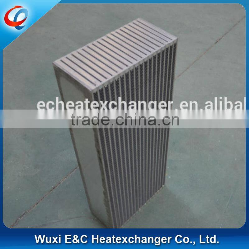 aluminum plate and bar fule oil cooler with block core