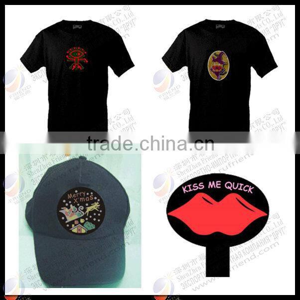 Quality western light up music t-shirts in europe