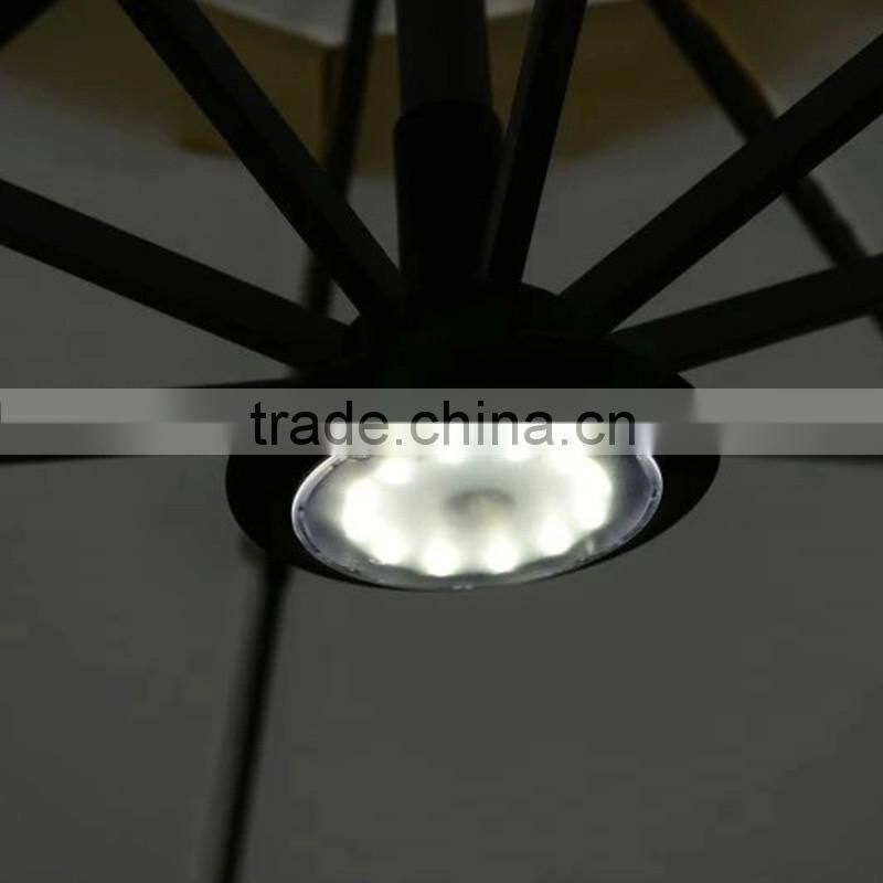 LED Umbrella Wind Resist Standard Size Solar Umbrella Patio Outdoor Solar LED Umbrella