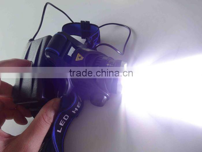 high power led car headlight, battery powered led headlight, rechargeable bicycle headlight head flashlight
