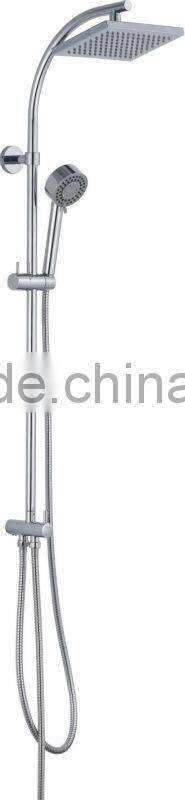 Bathroom shower set waterfall shower head set with sliding bar corner tub shower set