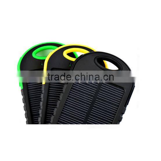 Outdoor 5000mah mobilr slim solar battery charger for phone case