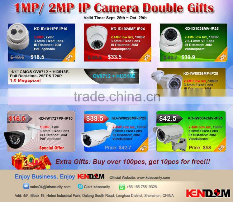 Kendom High Professional 1080P 16CH NVR Onvif NVR recording 16CH 1080P/ 8CH 5MP realtime Camera compatible with NVR Kit