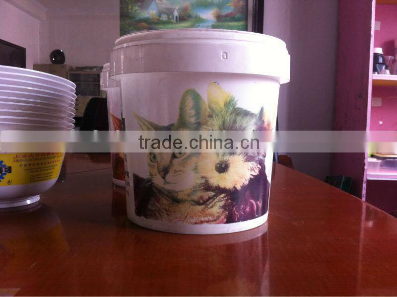 DAKE-350T quick automatic plastic bucket printing machine,UVcurling system