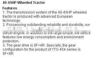 farm 4wd 45hp tractor used widely in chile, Canada,Spain and USA
