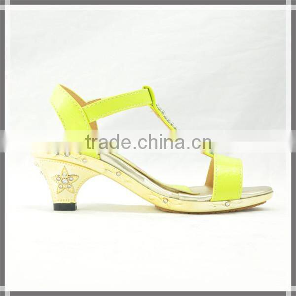2015 kids high heel sandals high heel shoes