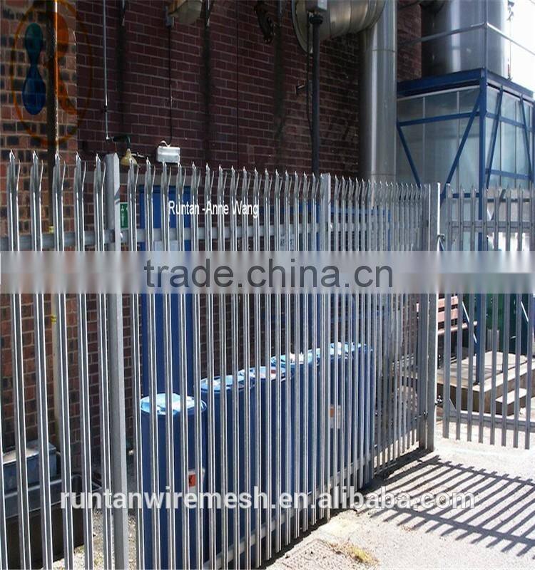 UK BS1722 Standard D-type palisade fence