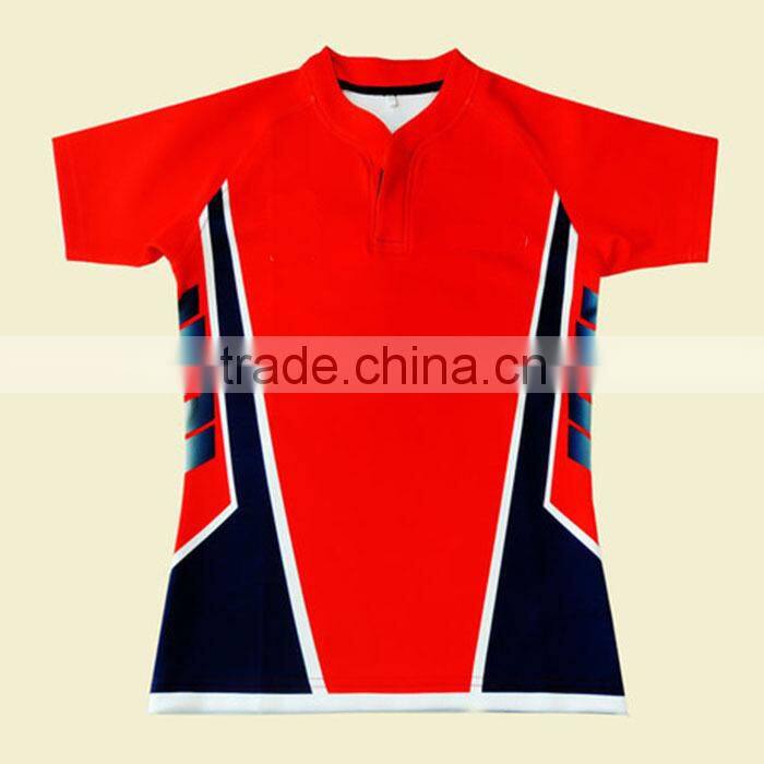 Sublimation dry-fit polyester sublimation rugby shirts