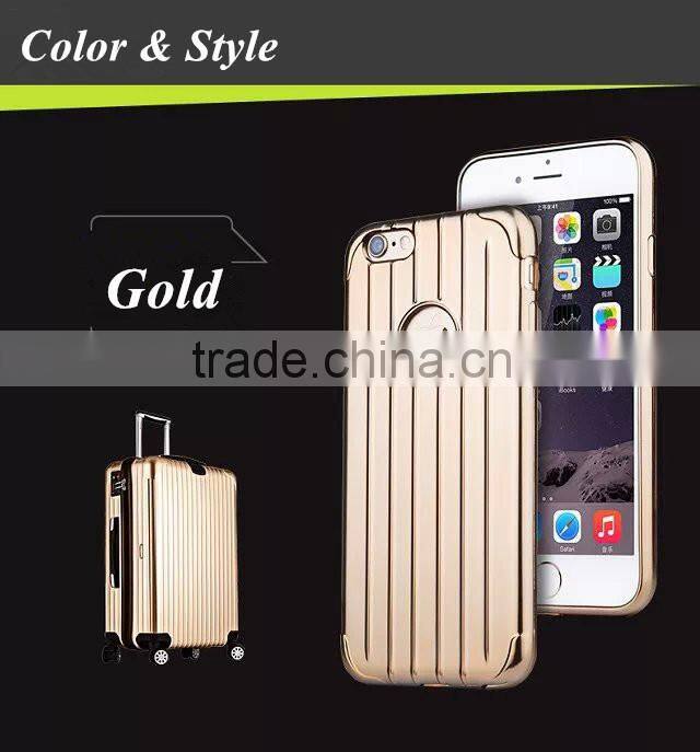 For iphone 6/plus Style case cover, TOP Electroplating, Luggage TPU material special series