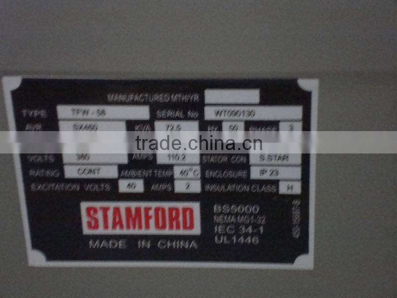 Genuine Stamford Marine Alternator HCM 6 630kva to 1275kva with famous marine diesel engine for marine gensets