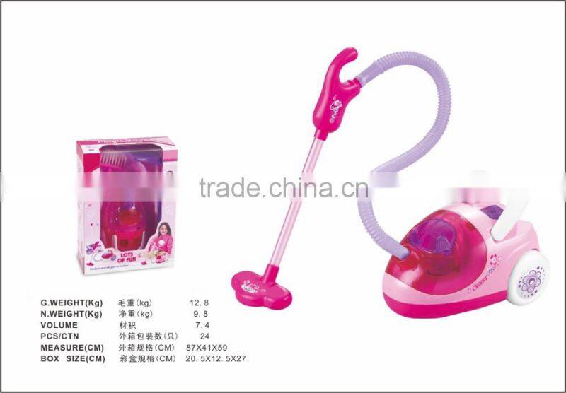 Toy Electric vacuum cleaner play set for kids with LED flashing light,B/O Toy dust collector game toy,Cleaning toy QQ228625
