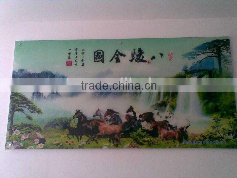 Multicolor flatbed print logo in glass bottle CMYK with CISS