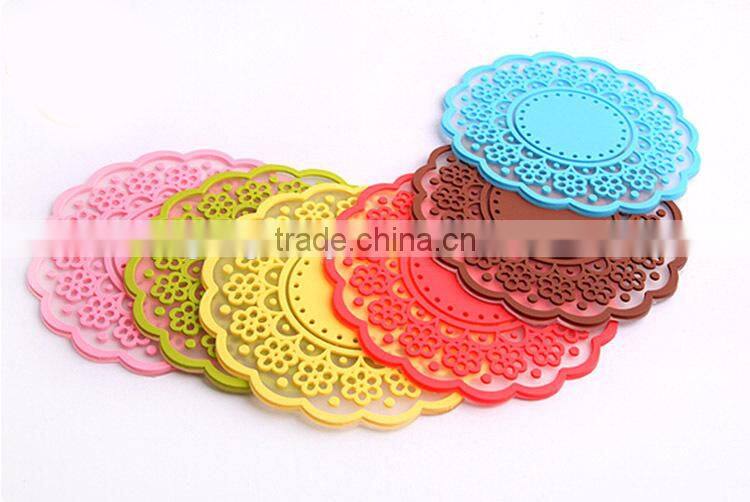 Custom Hot-Resistance Silicone Glass Cup Coaster