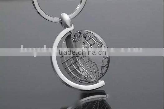 Globe Key Chain Mental Key Chain 360 revolve Kay Chain