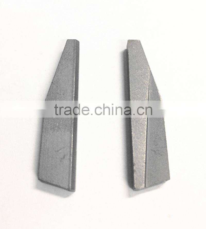 Non-standard cemented carbide blades