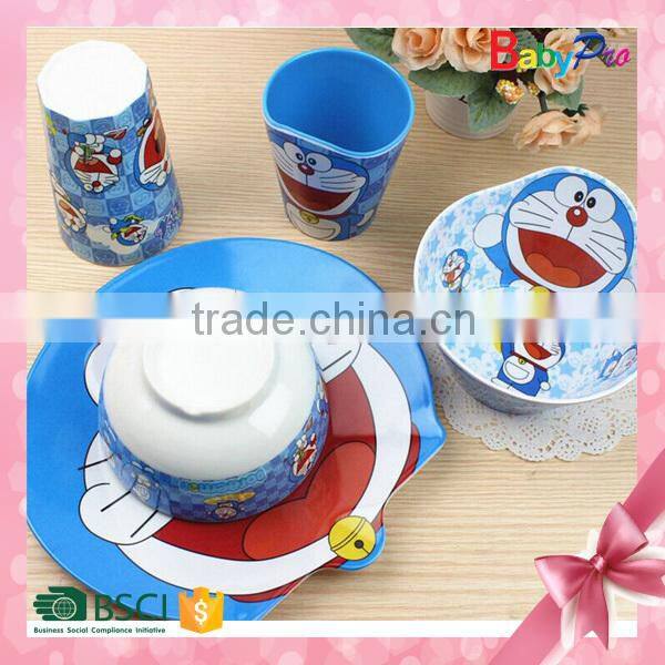 Babypro 2015 Hot Sale Promotion Gift Baby Products Melamine Plate Cheap Melamine Cartoon Melamine Dinner Plate