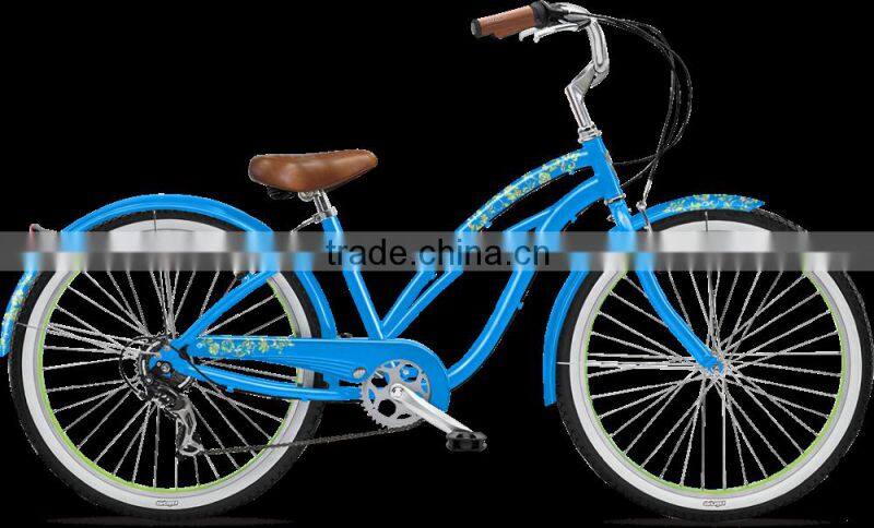 26 inch beach cruiser bike 7 sp cruiser bike for women (B-26051)