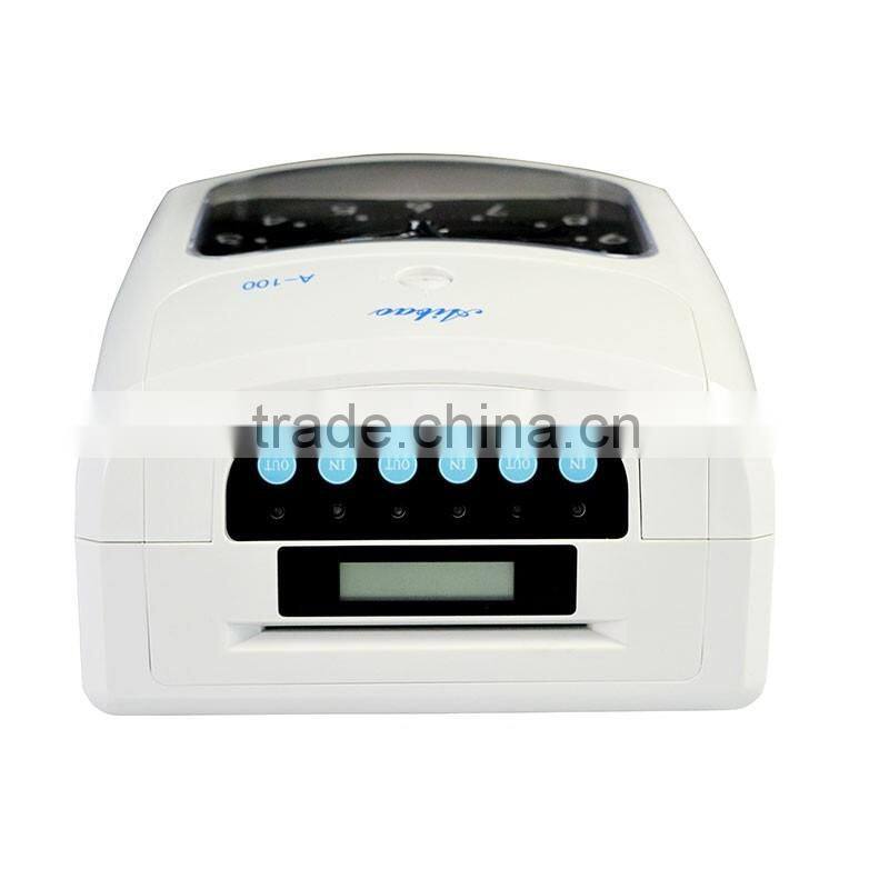 punch time card attendance machine/analogue attendance machine